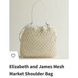 Elizabeth and James Ivory Mesh Shoulder Bag